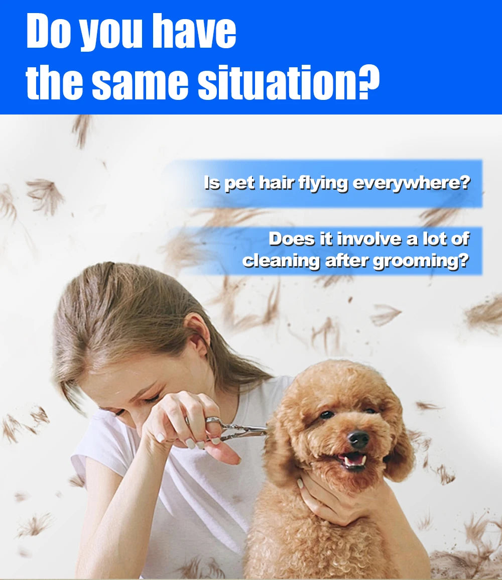 Aspirapolvere 5 in 1 per cani e gatti, strumenti per toelettatura