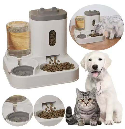 Mangiatoia per gatti e distributore d'acqua