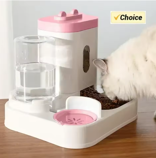 Mangiatoia per gatti e distributore d'acqua