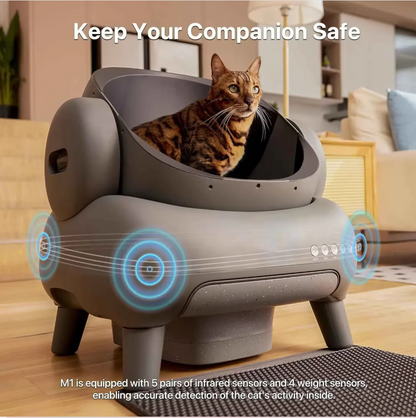 Lettiera Autopulente Smart Cat – Toilette Automatica per Gatti Grandi con Controllo App, Spazio Extra Large e Sistema Auto per Animali Domestici