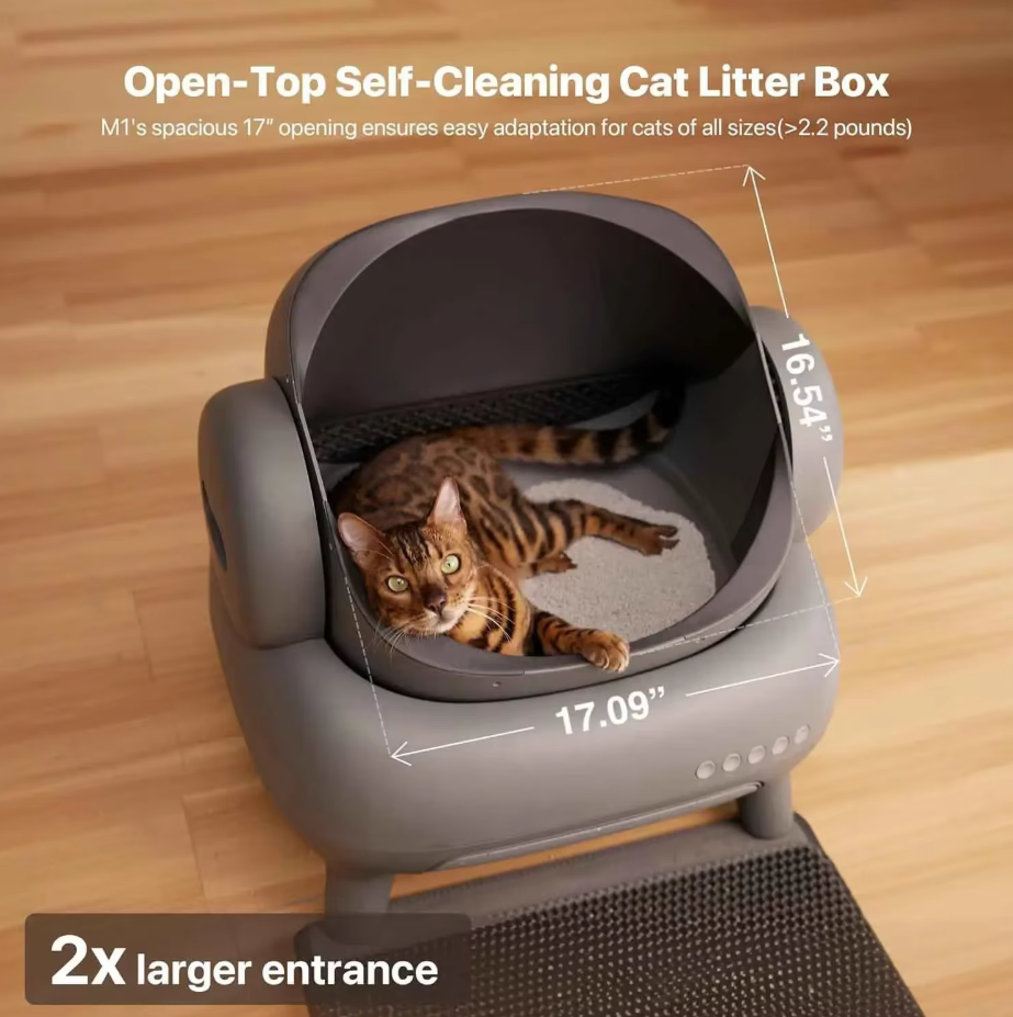 Lettiera Autopulente Smart Cat – Toilette Automatica per Gatti Grandi con Controllo App, Spazio Extra Large e Sistema Auto per Animali Domestici